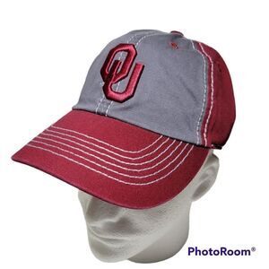 Oklahoma Sooners Baseball Hat Fitted Adult Cap NCAA Sample On Top & Climbing NEW